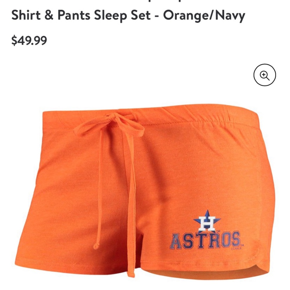 Concept Sports Houston Astros Pajama Shorts